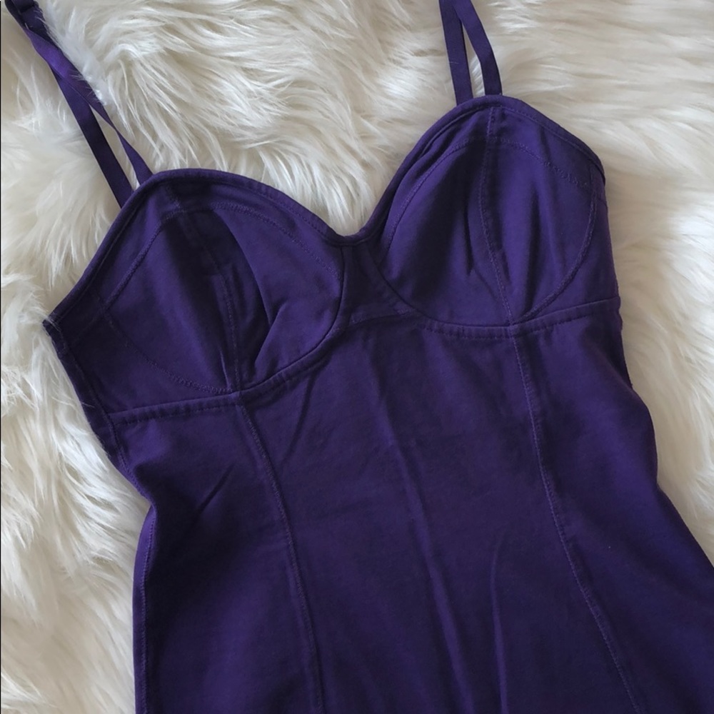 Talula Purple Bustier Tank Top Small